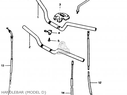 HANDLEBAR (MODEL D) - GS450S 1982 (Z) GENERAL EXPORT (E01)