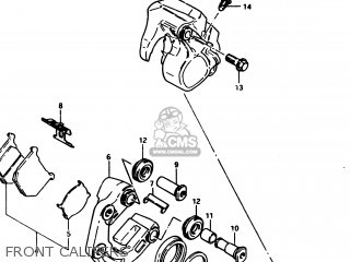 FRONT CALIPERS - GS450S 1982 (Z) GENERAL EXPORT (E01)