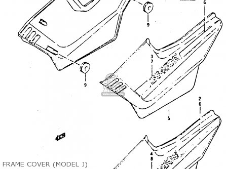 FRAME COVER (MODEL J) - GS450S 1984 (E) (E06 E15 E34 E39)