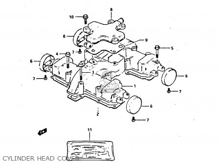 CYLINDER HEAD COVER - GS450S 1985 (F) FINLAND ITALY AUSTRIA (E15 E34 E39)