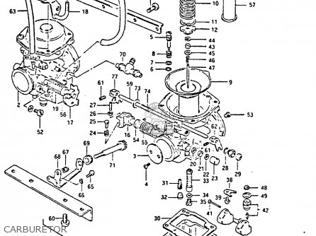 CARBURETOR - GS450S 1986 (G) FINLAND AUSTRIA (E15 E39)