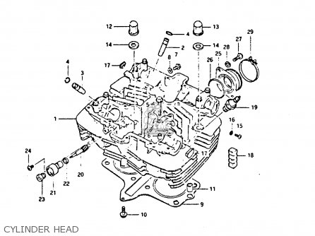 CYLINDER HEAD - GS450S 1986 (G) FINLAND AUSTRIA (E15 E39)