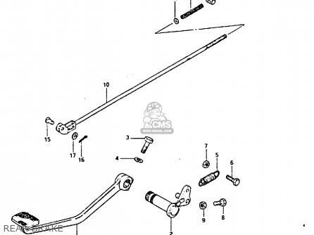 REAR BRAKE - GS450S 1986 (G) FINLAND AUSTRIA (E15 E39)