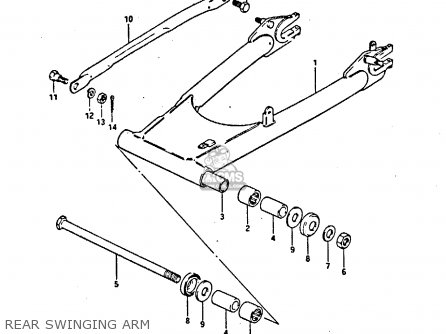 REAR SWINGING ARM - GS450S 1986 (G) FINLAND AUSTRIA (E15 E39)