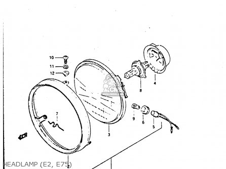 HEADLAMP (E2, E75) - GS450S 1987 (H) FINLAND ITALY AUSTRIA (E15 E34 E39)