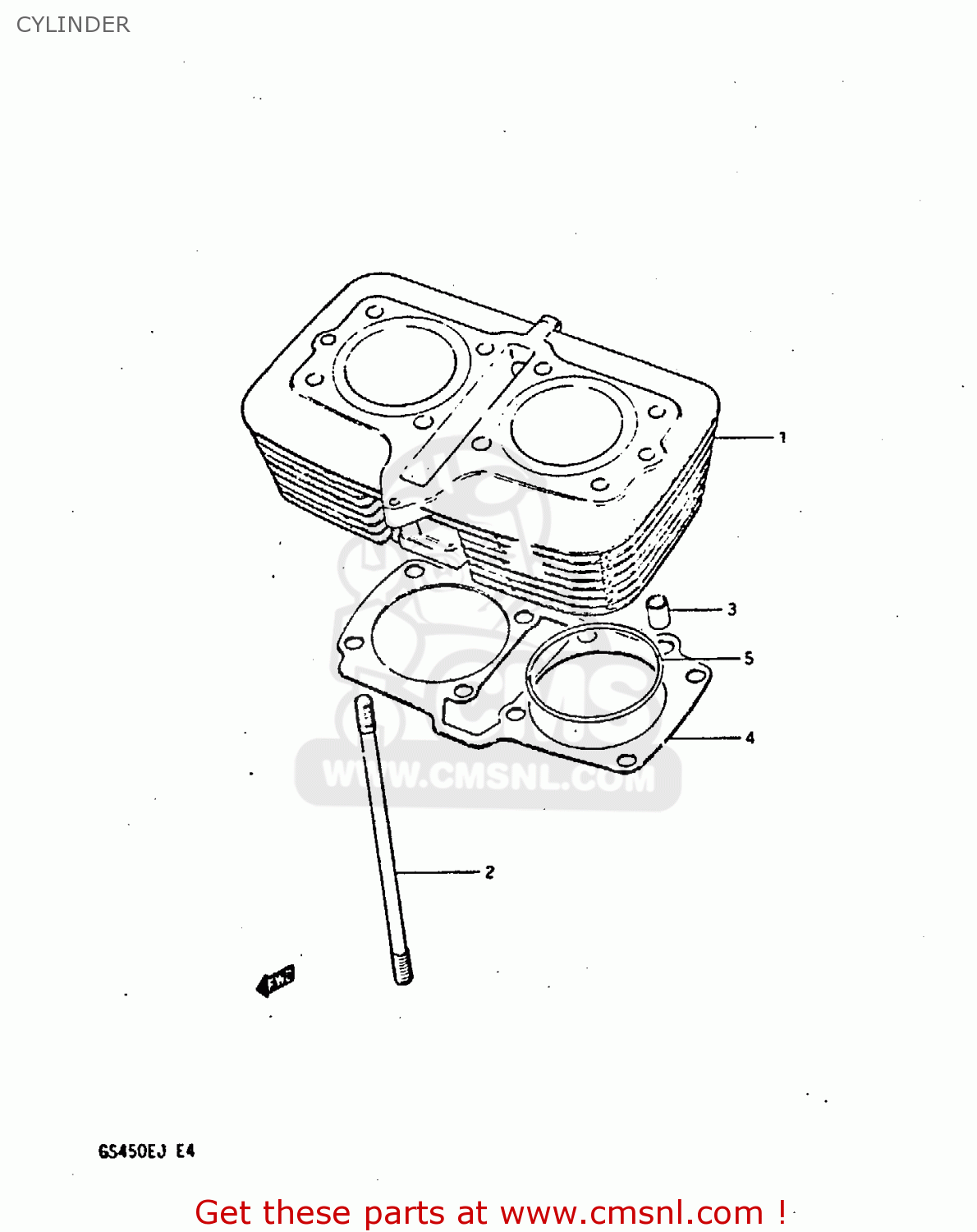 CYLINDER GS450S 1988 (J) (E04 E22 E34 E77)