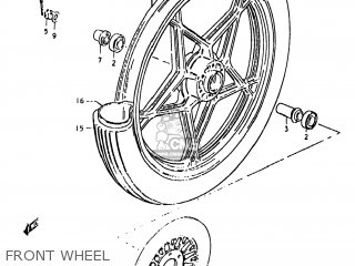 FRONT WHEEL - GS450ST 1981 (X) USA (E03)