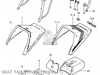 SEAT TAIL COVER (MODEL T) - GS450ST 1982 (Z) USA (E03)