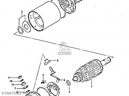 STARTING MOTOR - GS450SU 1988 (J) GERMANY (E22)