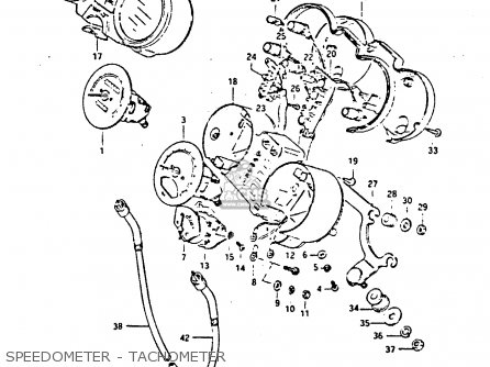 SPEEDOMETER - TACHOMETER - GS450SU 1988 (J) GERMANY (E22)