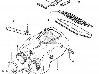 AIR CLEANER - GS450SX 1980 (T) USA (E03)