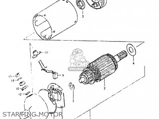 STARTING MOTOR - GS450SX 1980 (T) USA (E03)