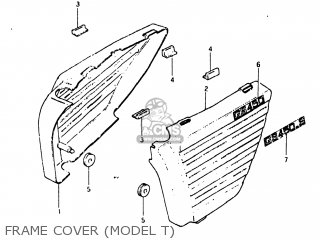 FRAME COVER (MODEL T) - GS450SX 1981 (X) USA (E03)