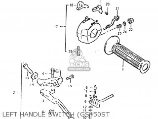 LEFT HANDLE SWITCH (GS450ST - GS450SX 1981 (X) USA (E03)