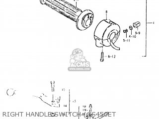 RIGHT HANDLE SWITCH (GS450ET - GS450SX 1981 (X) USA (E03)