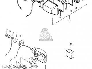 TURN SIGNAL LAMP - GS450SX 1981 (X) USA (E03)