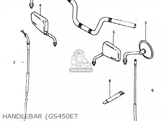 HANDLEBAR (GS450ET - GS450SX 1982 (Z) USA (E03)