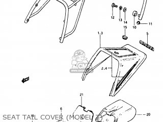 SEAT TAIL COVER (MODEL Z) - GS450SX 1982 (Z) USA (E03)