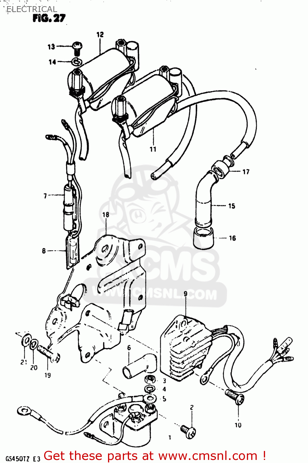 ELECTRICAL GS450T 1981 (X) USA (E03)