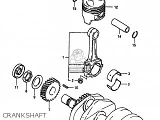 CRANKSHAFT - GS450T 1981 (X) USA (E03)