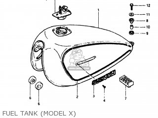 FUEL TANK (MODEL X) - GS450T 1981 (X) USA (E03)