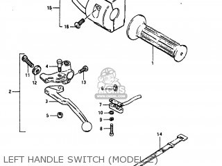 LEFT HANDLE SWITCH (MODEL Z) - GS450T 1981 (X) USA (E03)