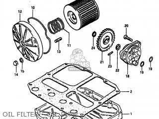 OIL FILTER - OIL PUMP - GS450T 1981 (X) USA (E03)