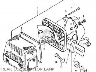 REAR COMBINATION LAMP - GS450T 1981 (X) USA (E03)