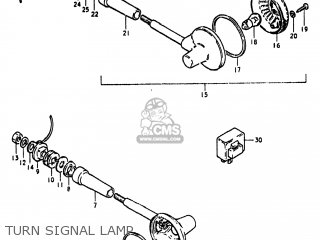 TURN SIGNAL LAMP - GS450T 1981 (X) USA (E03)