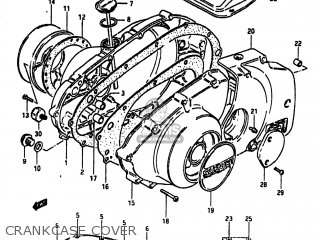 CRANKCASE COVER - GS450T 1982 (Z) USA (E03)