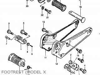 FOOTREST (MODEL X - GS450T 1982 (Z) USA (E03)