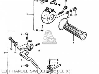 LEFT HANDLE SWITCH (MODEL X) - GS450T 1982 (Z) USA (E03)
