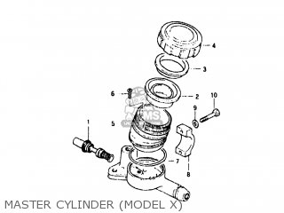 MASTER CYLINDER (MODEL X) - GS450T 1982 (Z) USA (E03)