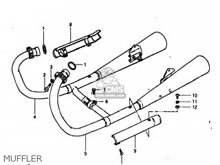 MUFFLER - GS450T 1982 (Z) USA (E03)