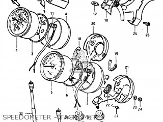 SPEEDOMETER - TACHOMETER - GS450T 1982 (Z) USA (E03)