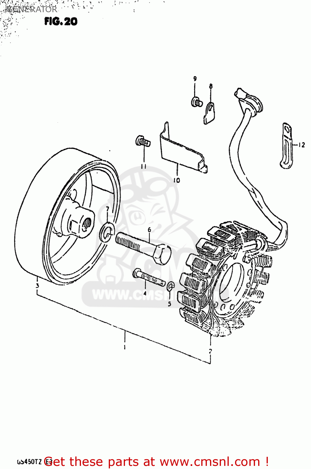 GENERATOR GS450TX 1981 (X) USA (E03)