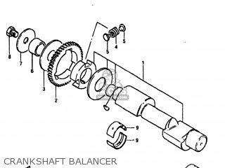 CRANKSHAFT BALANCER - GS450TX 1981 (X) USA (E03)