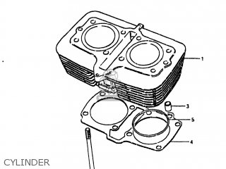 CYLINDER - GS450TX 1981 (X) USA (E03)