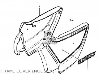 FRAME COVER (MODEL X) - GS450TX 1981 (X) USA (E03)