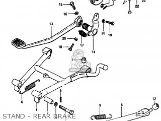 STAND - REAR BRAKE - GS450TX 1981 (X) USA (E03)