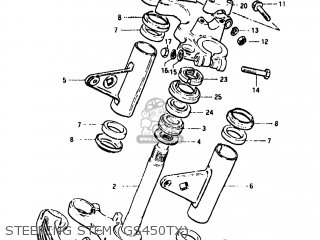 STEERING STEM (GS450TX) - GS450TX 1981 (X) USA (E03)