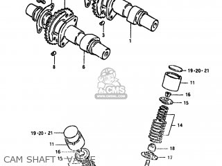 CAM SHAFT - VALVE - GS450TX 1982 (Z) USA (E03)
