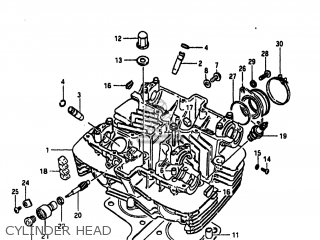 CYLINDER HEAD - GS450TX 1982 (Z) USA (E03)