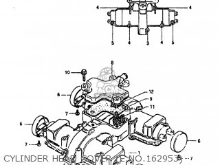 CYLINDER HEAD COVER (E.NO.162953) - GS450TX 1982 (Z) USA (E03)