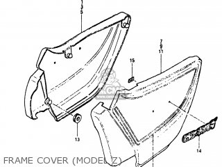 FRAME COVER (MODEL Z) - GS450TX 1982 (Z) USA (E03)