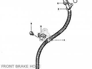 FRONT BRAKE HOSE - GS450TX 1982 (Z) USA (E03)