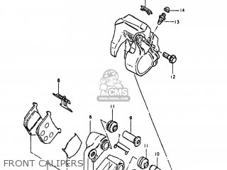 FRONT CALIPERS - GS450TX 1982 (Z) USA (E03)