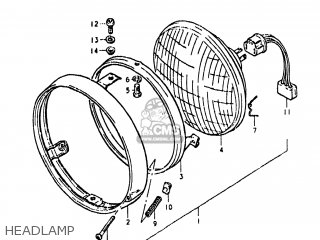 HEADLAMP - GS450TX 1982 (Z) USA (E03)