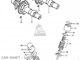 CAM SHAFT - VALVE - GS450TX 1983 (D) USA (E03)