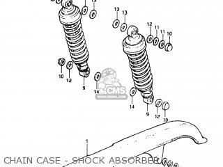 CHAIN CASE - SHOCK ABSORBER - GS450TX 1983 (D) USA (E03)
